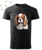 Cavalier King Charles Spániel (01) mintás Férfi-unisex póló - Több színben