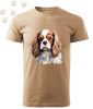 Cavalier King Charles Spániel (01) mintás Férfi-unisex póló - Több színben