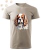 Cavalier King Charles Spániel (01) mintás Férfi-unisex póló - Több színben