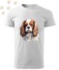 Cavalier King Charles Spániel (01) mintás Férfi-unisex póló - Több színben