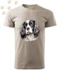 Cavalier King Charles Spániel (02) mintás Férfi-unisex póló - Több színben