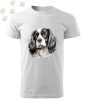 Cavalier King Charles Spániel (02) mintás Férfi-unisex póló - Több színben