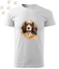 Cavalier King Charles Spániel (05) mintás Férfi-unisex póló - Több színben