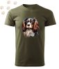 Cavalier king Charles Spániel (06) mintás Férfi-unisex póló - Több színben