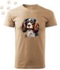 Cavalier king Charles Spániel (06) mintás Férfi-unisex póló - Több színben