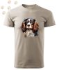 Cavalier king Charles Spániel (06) mintás Férfi-unisex póló - Több színben