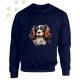 Cavalier King Charles Spániel (06) mintás kereknyakú pulóver - Több színben