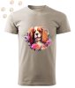 Cavalier King Charles Spániel (07) mintás Férfi-unisex póló - Több színben