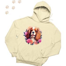   Cavalier King Charles Spániel (07) mintás kapucnis pulóver - Több színben
