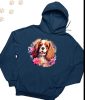 Cavalier King Charles Spániel (07) mintás kapucnis pulóver - Több színben