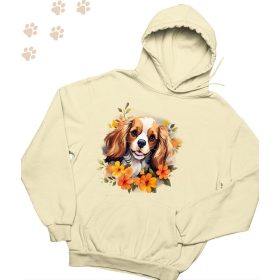   Cavalier King Charles Spániel (08) mintás kapucnis pulóver - Több színben