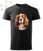 Cavalier King Charles Spániel (09) mintás Férfi-unisex póló - Több színben