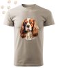 Cavalier King Charles Spániel (09) mintás Férfi-unisex póló - Több színben