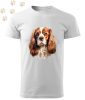 Cavalier King Charles Spániel (09) mintás Férfi-unisex póló - Több színben