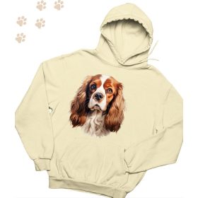   Cavalier King Charles Spániel (09) mintás kapucnis pulóver - Több színben