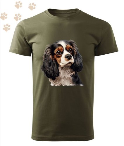 Cavalier King Charles Spániel (10) mintás Férfi-unisex póló - Több színben