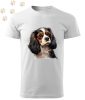 Cavalier King Charles Spániel (10) mintás Férfi-unisex póló - Több színben