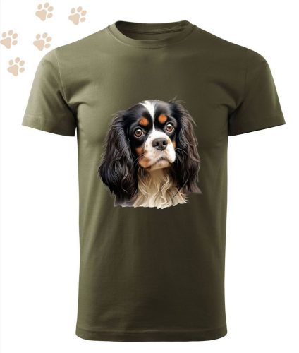 Cavalier King Charles Spániel (11) mintás Férfi-unisex póló - Több színben