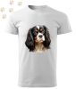 Cavalier King Charles Spániel (11) mintás Férfi-unisex póló - Több színben