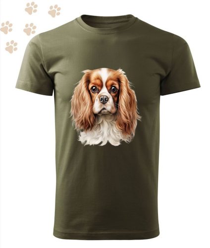 Cavalier King Charles Spániel (13) mintás Férfi-unisex póló - Több színben