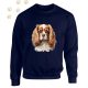 Cavalier King Charles Spániel (13) mintás kereknyakú pulóver - Több színben