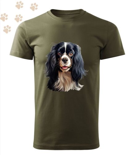 Cavalier King Charles Spániel (15) mintás Férfi-unisex póló - Több színben