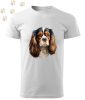 Cavalier King Charles Spániel (16) mintás Férfi-unisex póló - Több színben