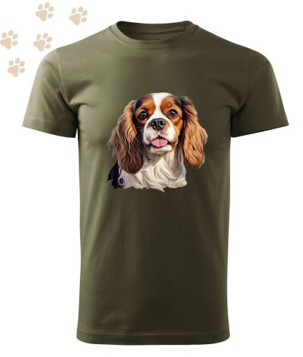 Cavalier king Charles Spániel (17) mintás Férfi-unisex póló - Több színben