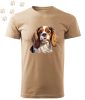 Cavalier king Charles Spániel (17) mintás Férfi-unisex póló - Több színben