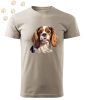 Cavalier king Charles Spániel (17) mintás Férfi-unisex póló - Több színben