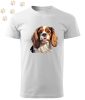 Cavalier king Charles Spániel (17) mintás Férfi-unisex póló - Több színben