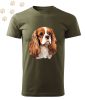 Cavalier King Charles Spániel (18) mintás Férfi-unisex póló - Több színben