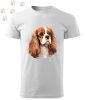 Cavalier King Charles Spániel (18) mintás Férfi-unisex póló - Több színben