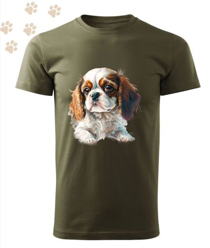 Cavalier King Charles Spániel (19) mintás Férfi-unisex póló - Több színben