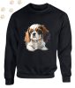 Cavalier King Charles Spániel (19) mintás kereknyakú pulóver - Több színben