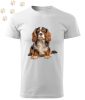 Cavalier King Charles Spániel (23) mintás Férfi-unisex póló - Több színben