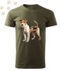 Fox Terrier (02) mintás Férfi-unisex póló - Több színben