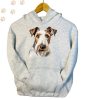 Fox Terrier (04) mintás kapucnis pulóver - Több színben