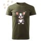 Francia Bulldog (05) mintás Férfi-unisex póló - Több színben