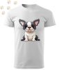 Francia Bulldog (06) mintás Férfi-unisex póló - Több színben