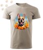 Francia Bulldog (07) mintás Férfi-unisex póló - Több színben