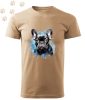 Francia Bulldog (13) mintás Férfi-unisex póló - Több színben