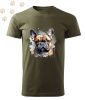 Francia Bulldog (16) mintás Férfi-unisex póló - Több színben