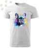 Francia Bulldog (17) mintás Férfi-unisex póló - Több színben