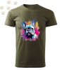 Francia Bulldog (18) mintás Férfi-unisex póló - Több színben