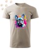 Francia Bulldog (18) mintás Férfi-unisex póló - Több színben