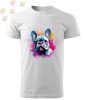 Francia Bulldog (18) mintás Férfi-unisex póló - Több színben