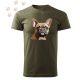 Francia Bulldog (19) mintás Férfi-unisex póló - Több színben