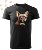 Francia Bulldog (19) mintás Férfi-unisex póló - Több színben