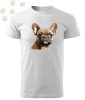 Francia Bulldog (19) mintás Férfi-unisex póló - Több színben